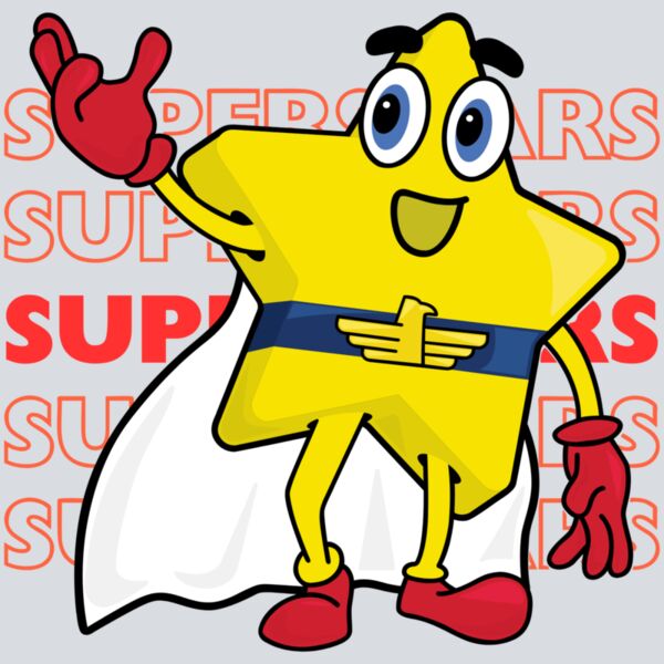 Star with Superstars Background - Red Thumbnail