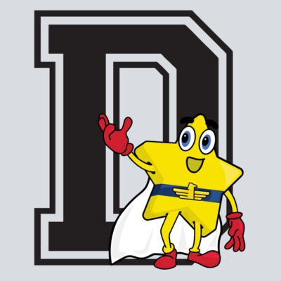 D with Star - Black Thumbnail