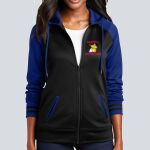 Women's Varsity Full Zip Hooded Jacket - Decorated Thumbnail