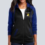 Women's Varsity Full Zip Hooded Jacket - Decorated Thumbnail
