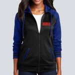 Women's Varsity Full Zip Hooded Jacket - Decorated Thumbnail