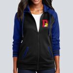 Women's Varsity Full Zip Hooded Jacket - Decorated Thumbnail