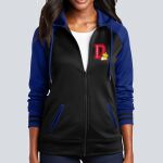 Women's Varsity Full Zip Hooded Jacket - Decorated Thumbnail