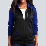 Women's Varsity Full Zip Hooded Jacket - Decorated Thumbnail