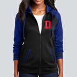 Women's Varsity Full Zip Hooded Jacket - Decorated Thumbnail