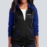 Women's Varsity Full Zip Hooded Jacket - Decorated Thumbnail