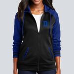 Women's Varsity Full Zip Hooded Jacket - Decorated Thumbnail