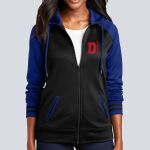 Women's Varsity Full Zip Hooded Jacket - Decorated Thumbnail