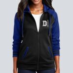 Women's Varsity Full Zip Hooded Jacket - Decorated Thumbnail