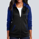 Women's Varsity Full Zip Hooded Jacket - Decorated Thumbnail