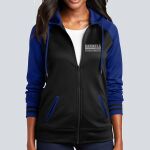 Women's Varsity Full Zip Hooded Jacket - Decorated Thumbnail
